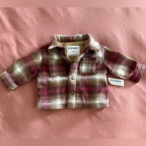 Old Navy Flannel/Coat 3-6 Months (New with tag)